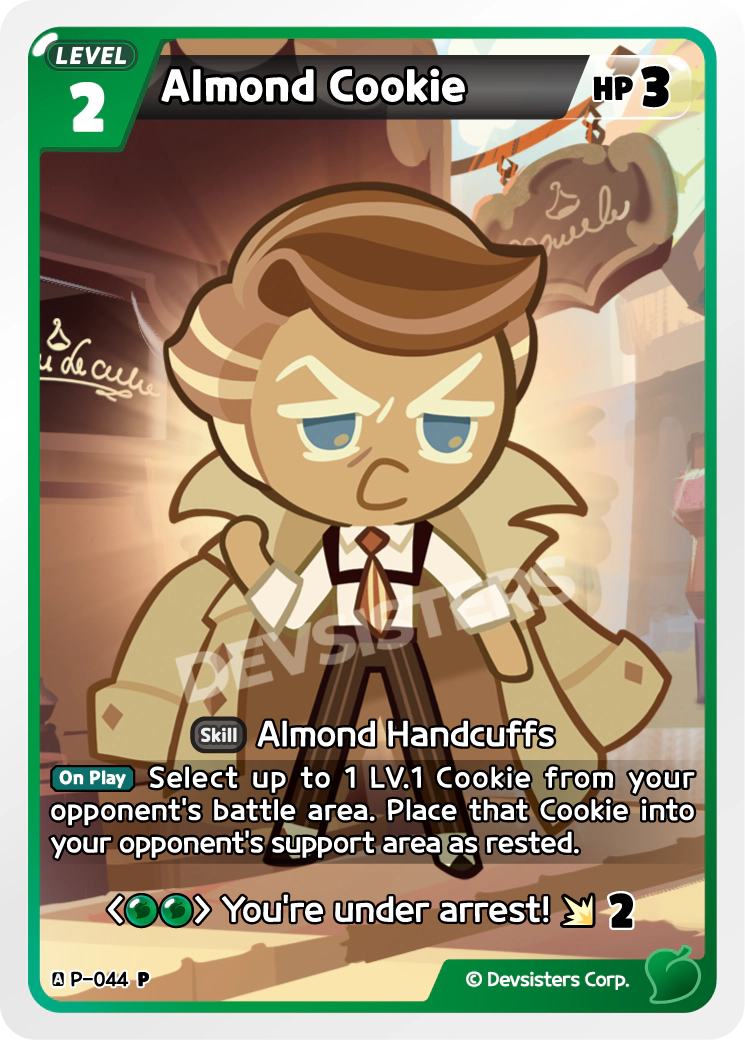 Image for Almond Cookie (P-044) (P) - CookieRun: Braverse TCG