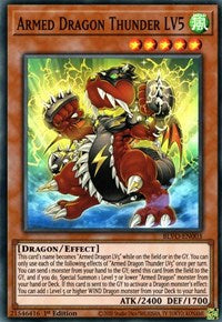 Dragón Armado Trueno LV5 [BLVO-EN003] Super Rara