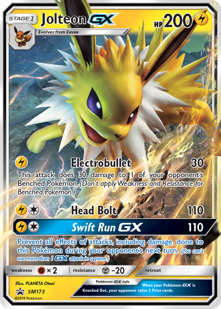 Jolteon-GX (SM173) [Sol y Luna: Promos de Estrellas Negras]