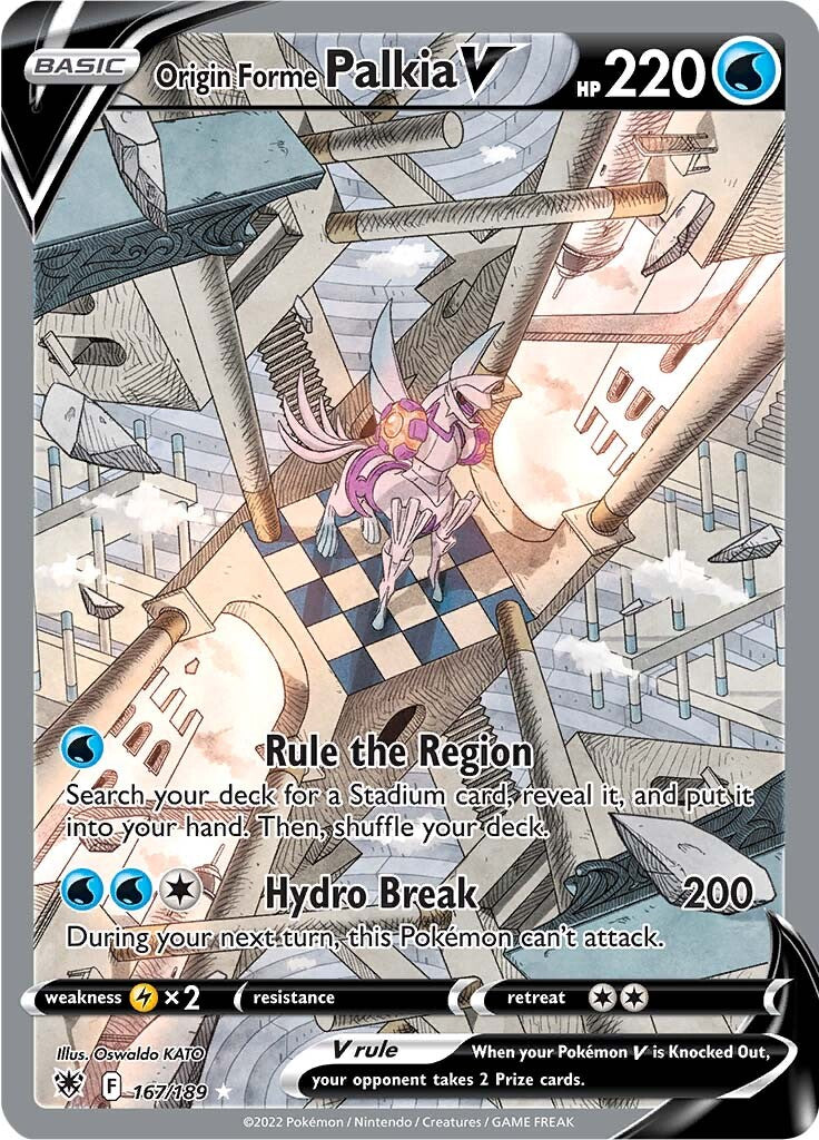 Palkia Origen V (167/189) [Espada y Escudo: Resplandor Astral]