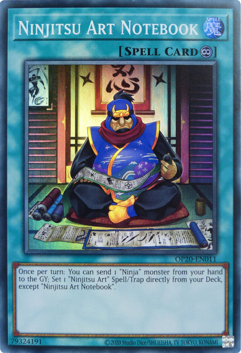 Cuaderno de Arte Ninjitsu [OP20-EN011] Super Rara