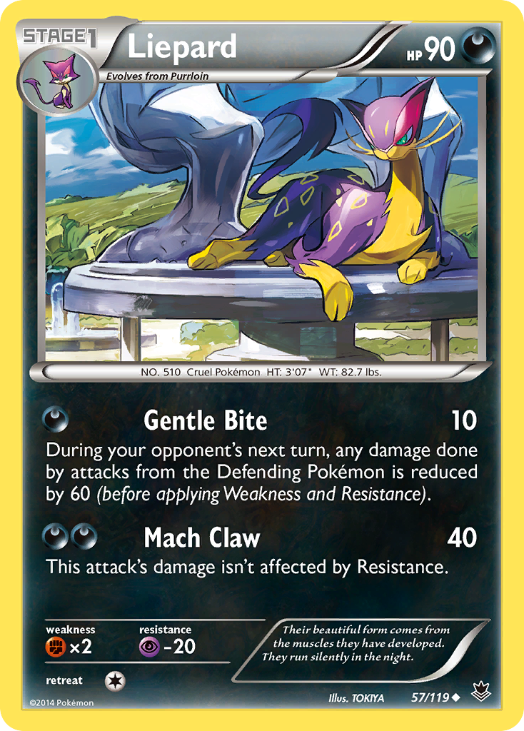 Liepard (57/119) [XY : Poings Furieux]