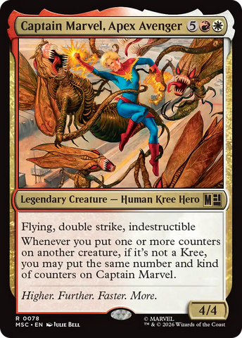 Capitana Marvel, Vengadora Cumbre (lámina de oleada) [Commander de Marvel Superhéroes]