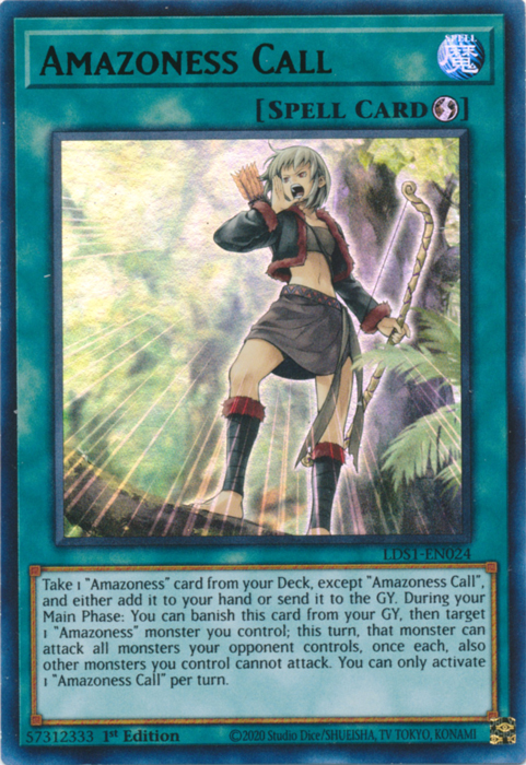 Llamada de Amazona (Verde) [LDS1-EN024] Ultra Rara