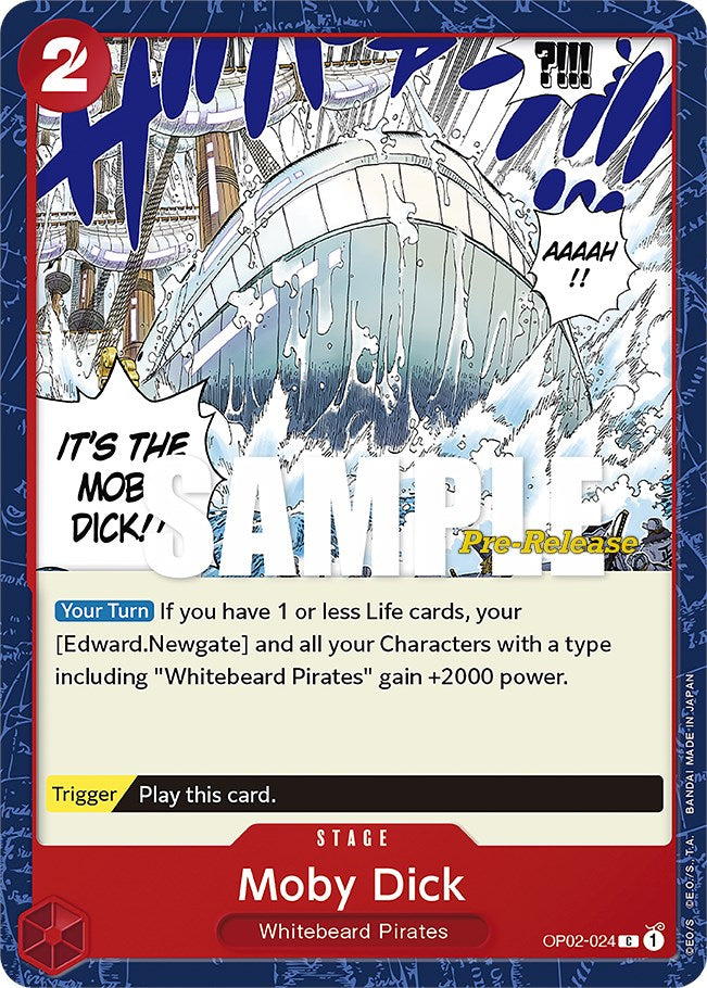 Moby Dick [Cartas de prelanzamiento de Paramount War]