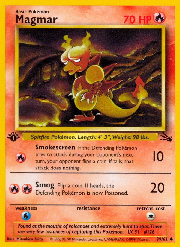 Magmar (39/62) [Fossile 1re édition]
