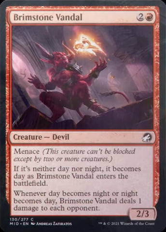 Vándalo de azufre [Innistrad: Cacería de Medianoche]