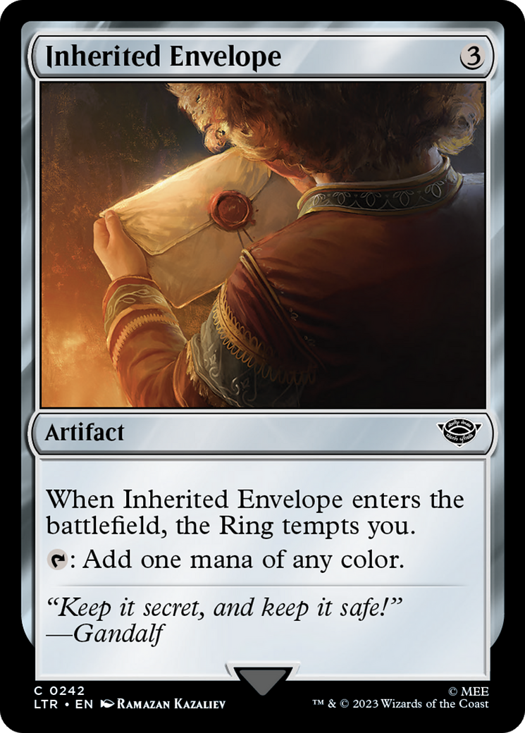 Enveloppe héritée [Le Seigneur des Anneaux : Contes de la Terre du Milieu]