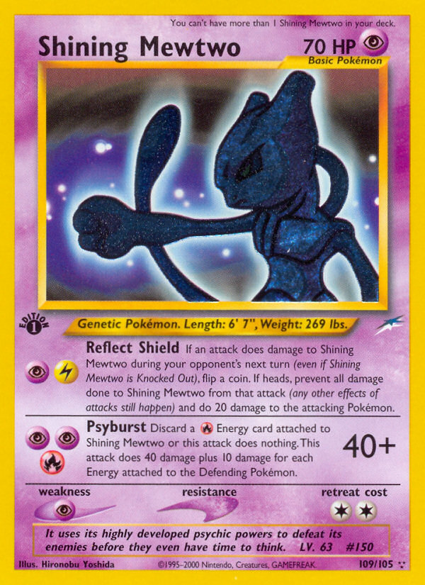 Mewtwo Brillant (109/105) [Néo Destinée 1ère Édition]
