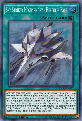 Sky Striker Mecharmory - Base Hércules [DASA-EN037] Súper Rara