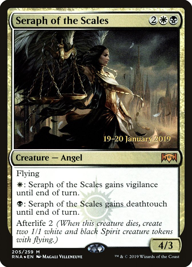 Séraphin des balances [Cartes promos de l'Avant-première de l'Allégeance de Ravnica]