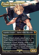 Cloud, EX-SOLDAT (Sans bordure) (Feuille de surtension) [FINAL FANTASY Commander]