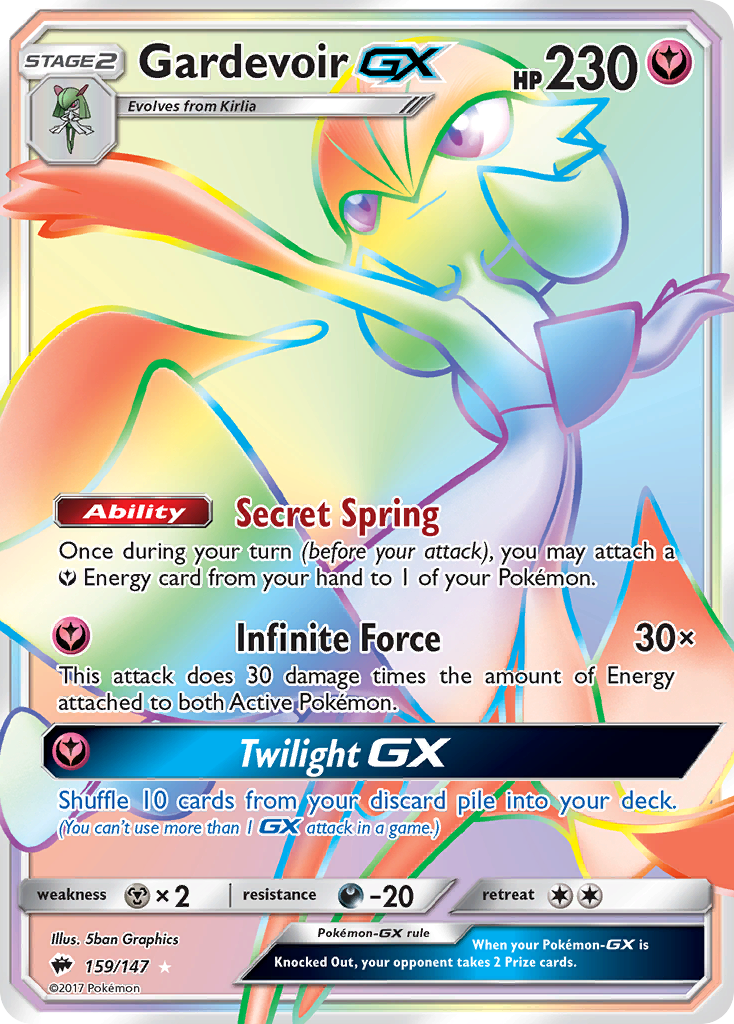 Gardevoir GX (159/147) [Soleil et Lune : Ombres ardentes]
