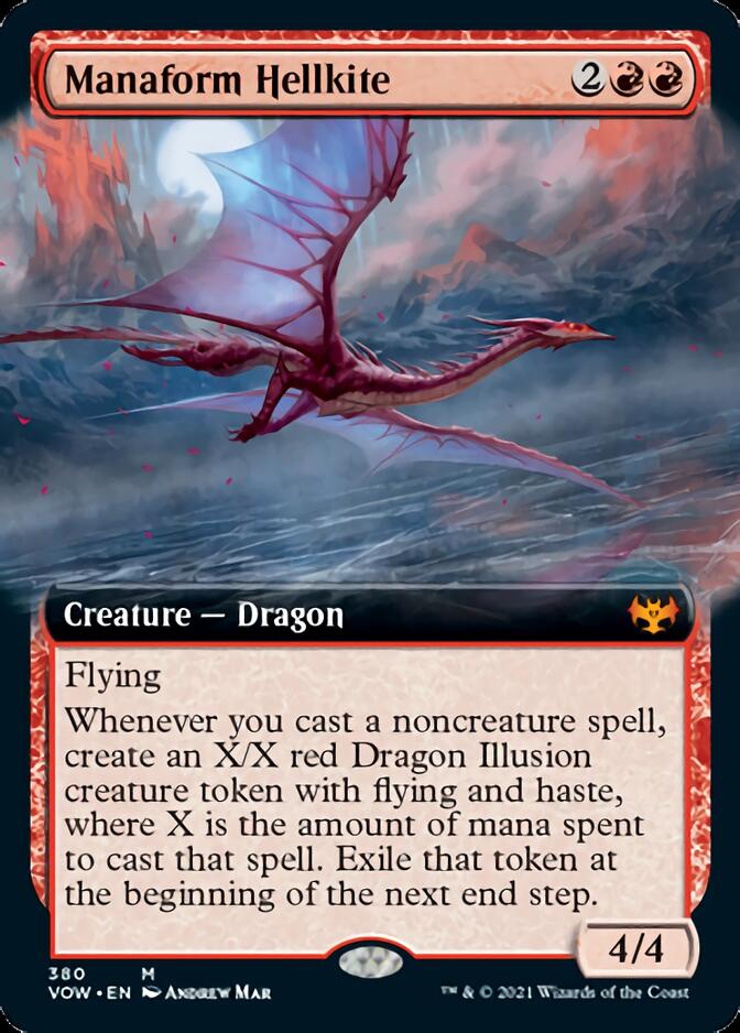 Draco infernal moldeador (Arte extendido) [Innistrad: Voto Carmesí]