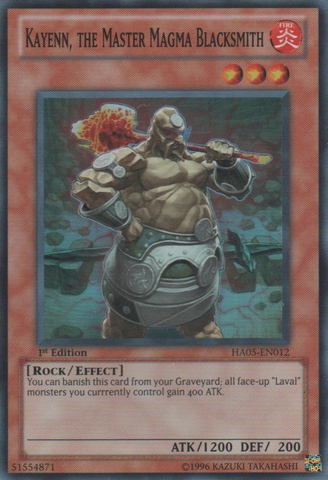 Kayenn, le Forgeron du Magma Maître [HA05-FR012] Super Rare
