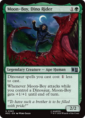 Moon-Boy, jinete de dinosaurios [Marvel Super Heroes Commander]