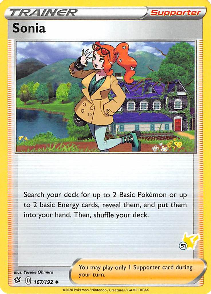 Sonia (167/192) (Sello Pikachu n.º 51) [Battle Academy 2022]