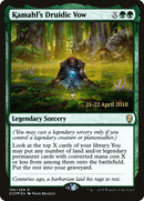 Le serment druidique de Kamahl [Cartes promos d'avant-première de Dominaria]
