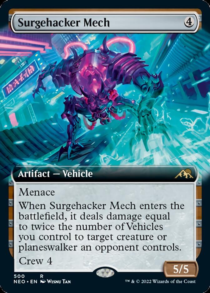 Mécanoïde Surgehacker (Extended Art) [Kamigawa : La Dynastie néon]