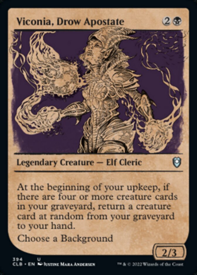 Viconia, apostate drow (Présentoir) [Commander Legends : Battle for Baldur's Gate]