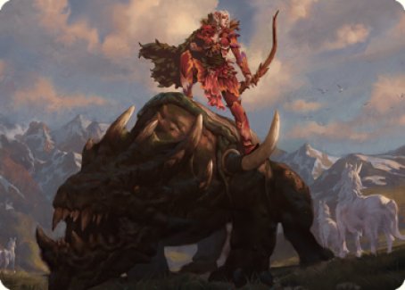 Carte artistique de la cavalière Meria [Série artistique Dominaria Uni]