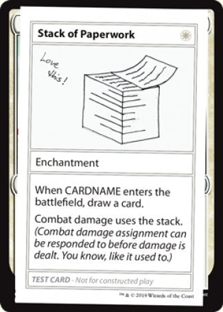 Pile de paperasse (Édition 2021) [Cartes de test Mystère Booster]