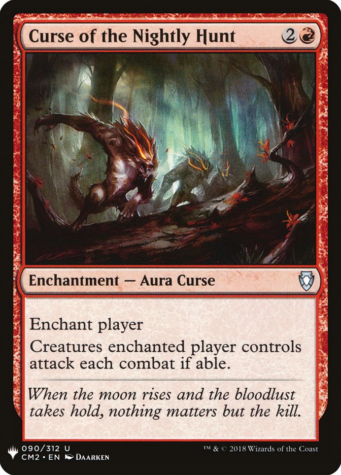 Malédiction de la chasse nocturne [Booster mystère]
