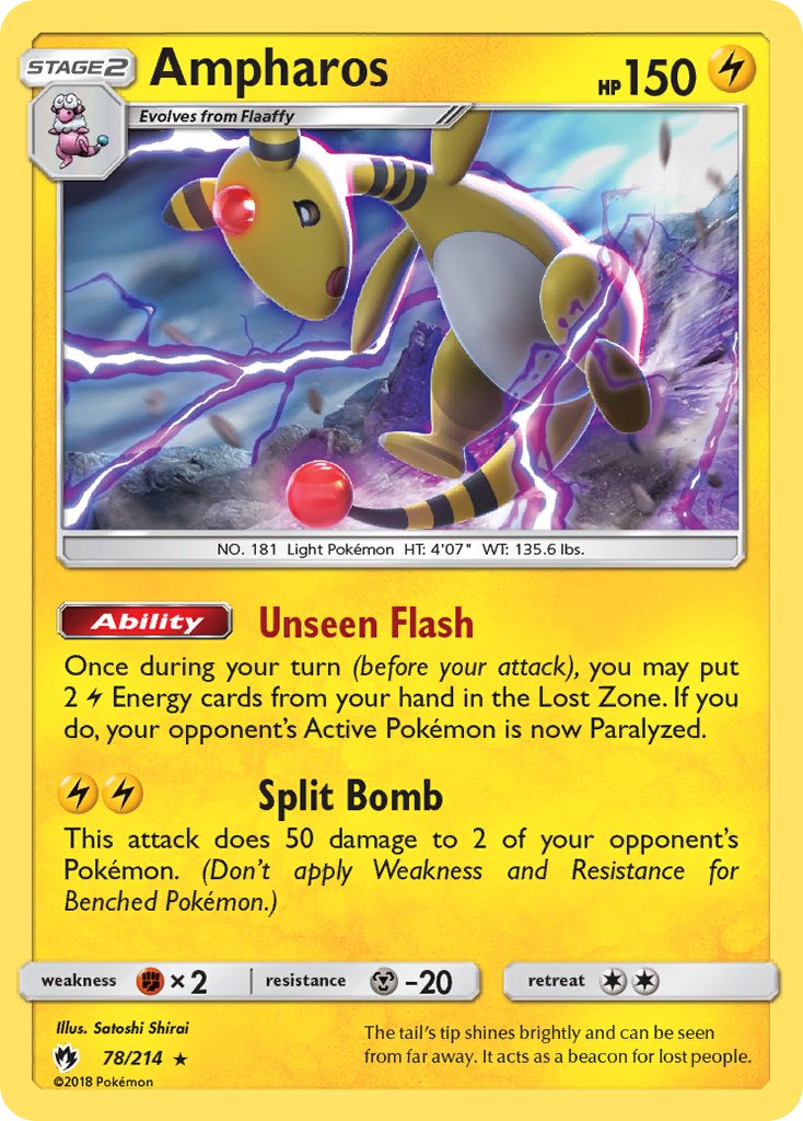 Ampharos (78/214) (Exclusiva Mazo Temático) [Sol y Luna-Truenos Perdidos]