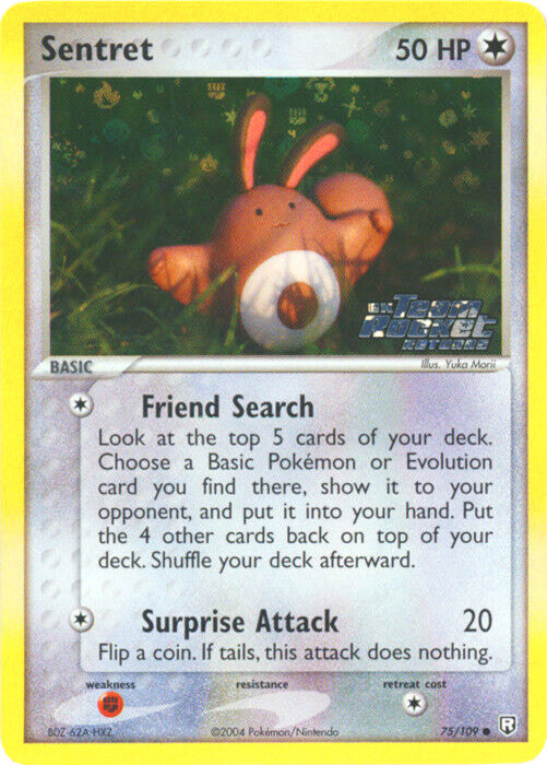 Sentret (75/109) (Estampillée) [EX : Team Rocket Returns]