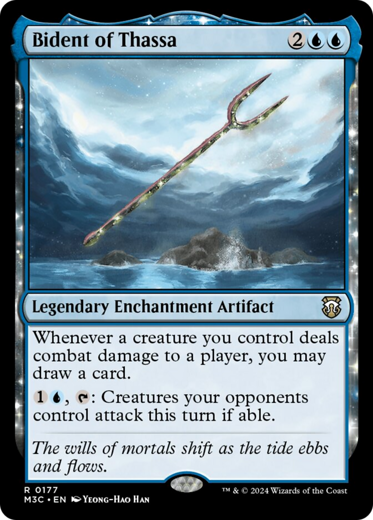 Bidente de Thassa (Rizo Foil) [Modern Horizons 3 Commander]