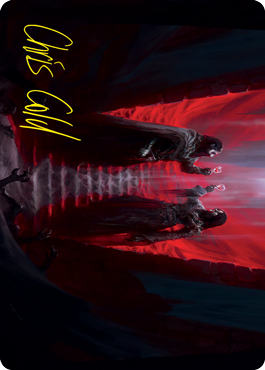 Carte artistique La Vengeance des vampires (Signature estampée or) [Série artistique Innistrad : Chasse de minuit]