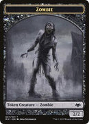 Ficha de doble cara Zombi // Gólem [Modern Horizons Tokens]