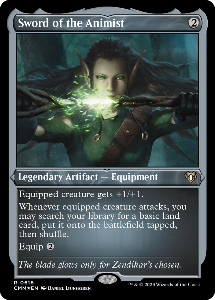 Épée de l'animiste (gravée à l'acide) [Commander Masters]