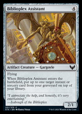 Ayudante de la Biblioplex [Strixhaven: Escuela de Magos]