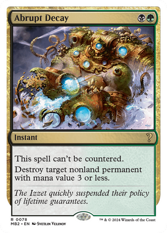 Décrépitude soudaine (Bordure blanche) [Mystery Booster 2]