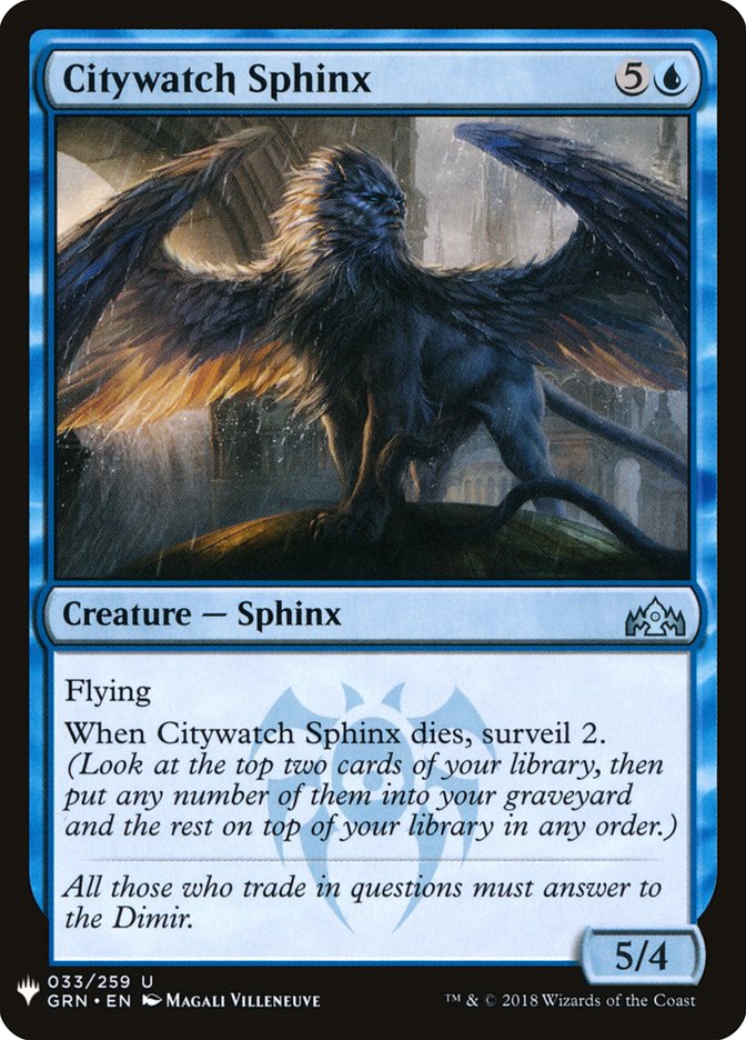 Esfinge guardián de la ciudad [Mystery Booster]