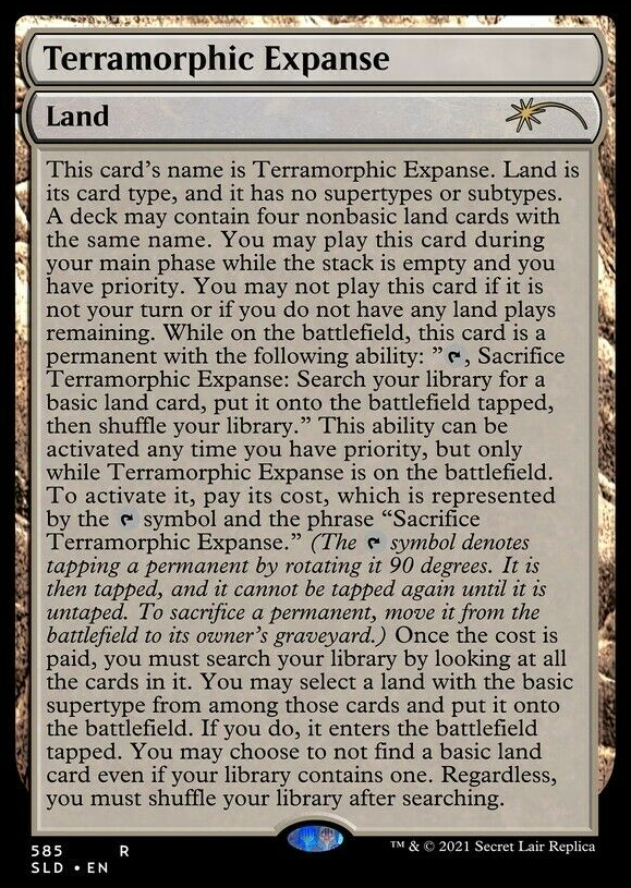 Terramorphic Expanse (Texte complet) [Cartes promos Secret Lair]