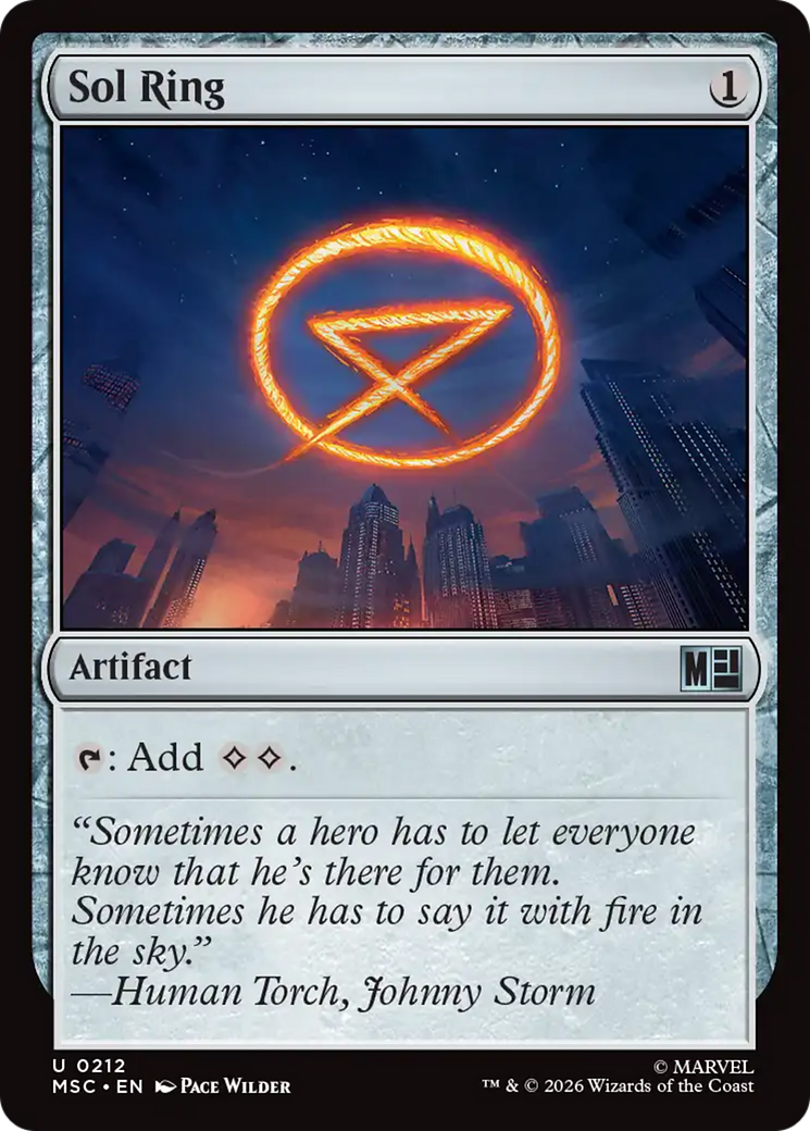Sol Ring (0212) [Marvel Super Heroes Commander]