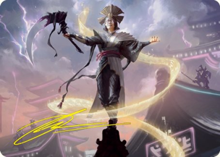 Naomi, pilier de l'ordre Carte artistique (signature estampée or) [Kamigawa: Neon Dynasty Art Series]