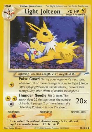 Jolteon Lumineux (48/105) [Neo Destiny Illimité]