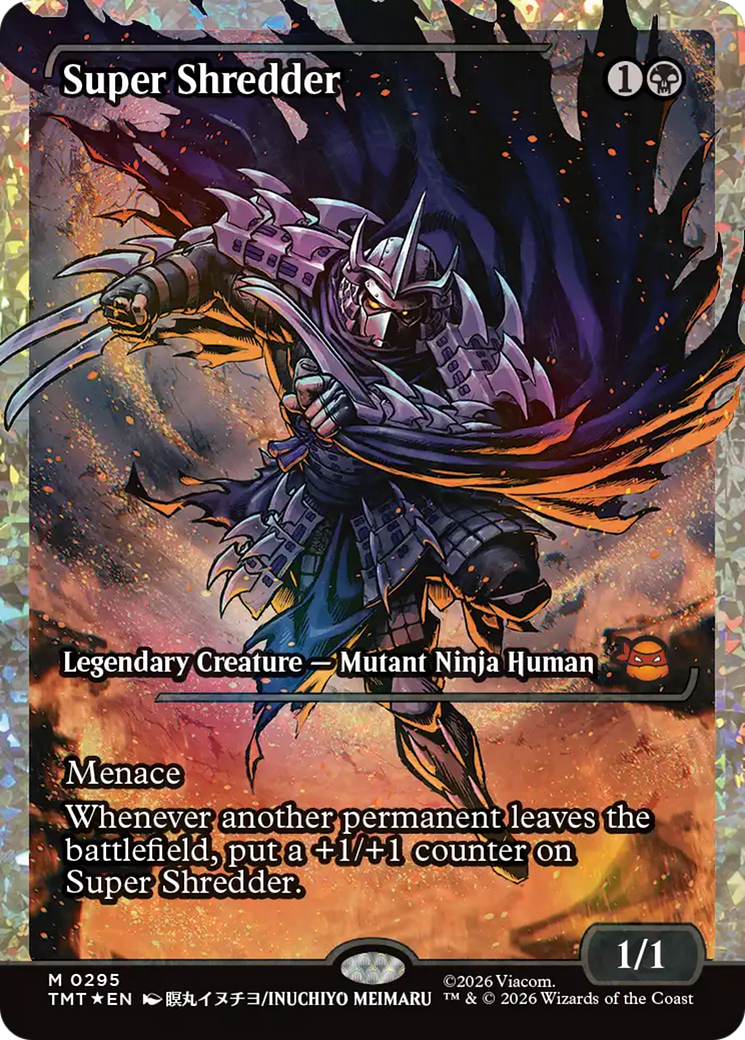 Super Shredder (Présentoir) (Feuille fracturée) [Tortues Ninja]