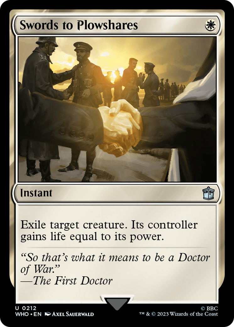 Des épées en socs de charrue [Doctor Who]