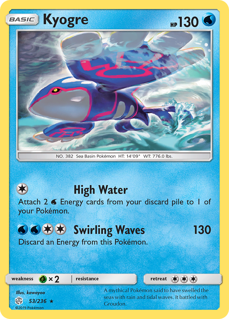 Kyogre (53/236) [Soleil et Lune : Éclipse Cosmique]