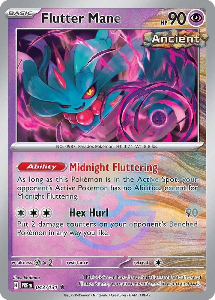 Flutter Mane (043/131) (Motif Poké Ball) [Écarlate et Violet : Évolutions Prismatiques]