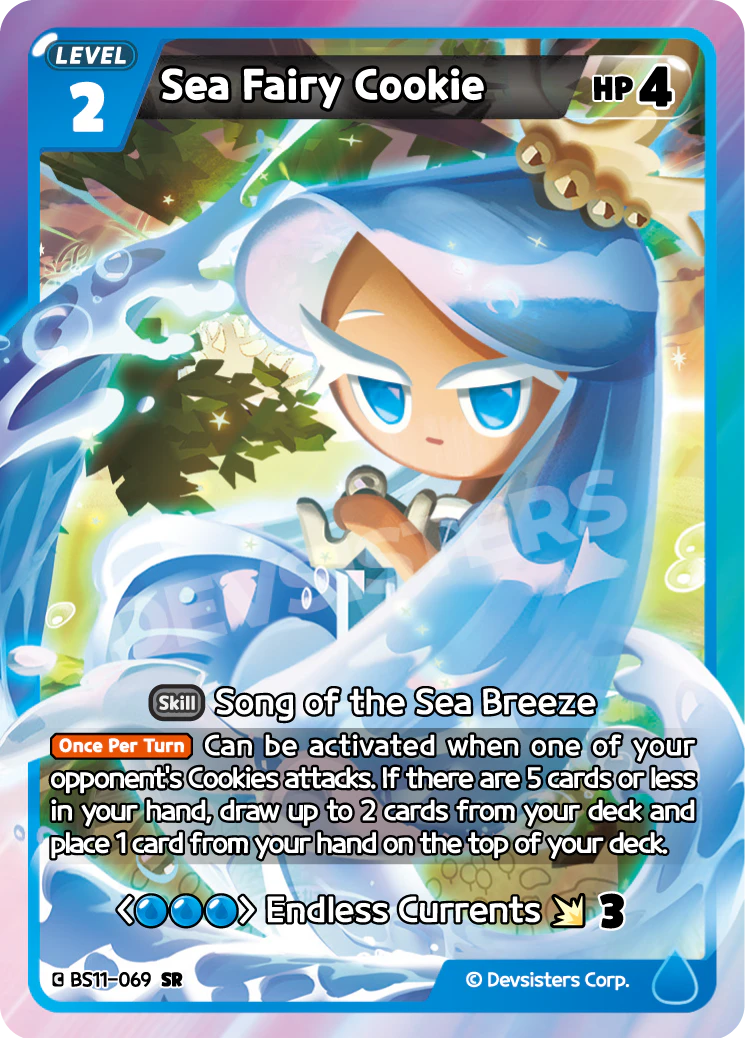 Image for Sea Fairy Cookie (BS11-069) (BS11) - CookieRun: Braverse TCG