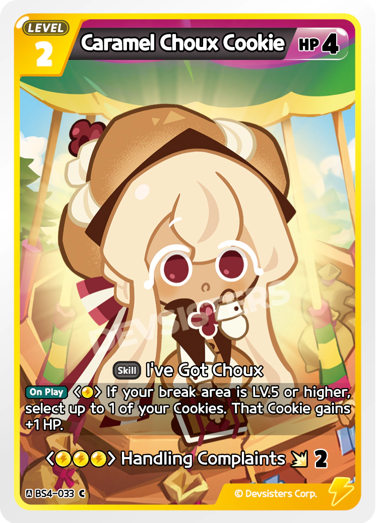 Image for Caramel Choux Cookie (BS4-033) (BS4) - CookieRun: Braverse TCG