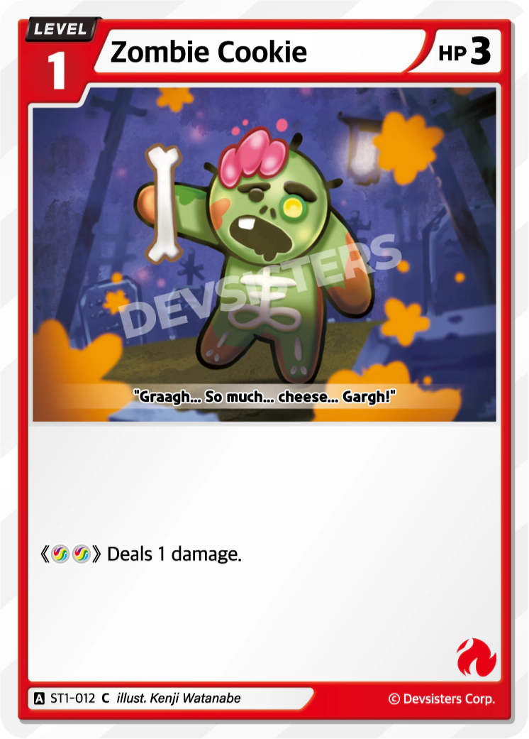 Image for Zombie Cookie (ST1-012) (ST1) - CookieRun: Braverse TCG