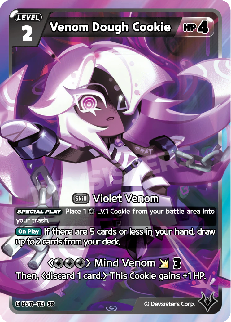 Image for Venom Dough Cookie (BS11-113) (BS11) - CookieRun: Braverse TCG