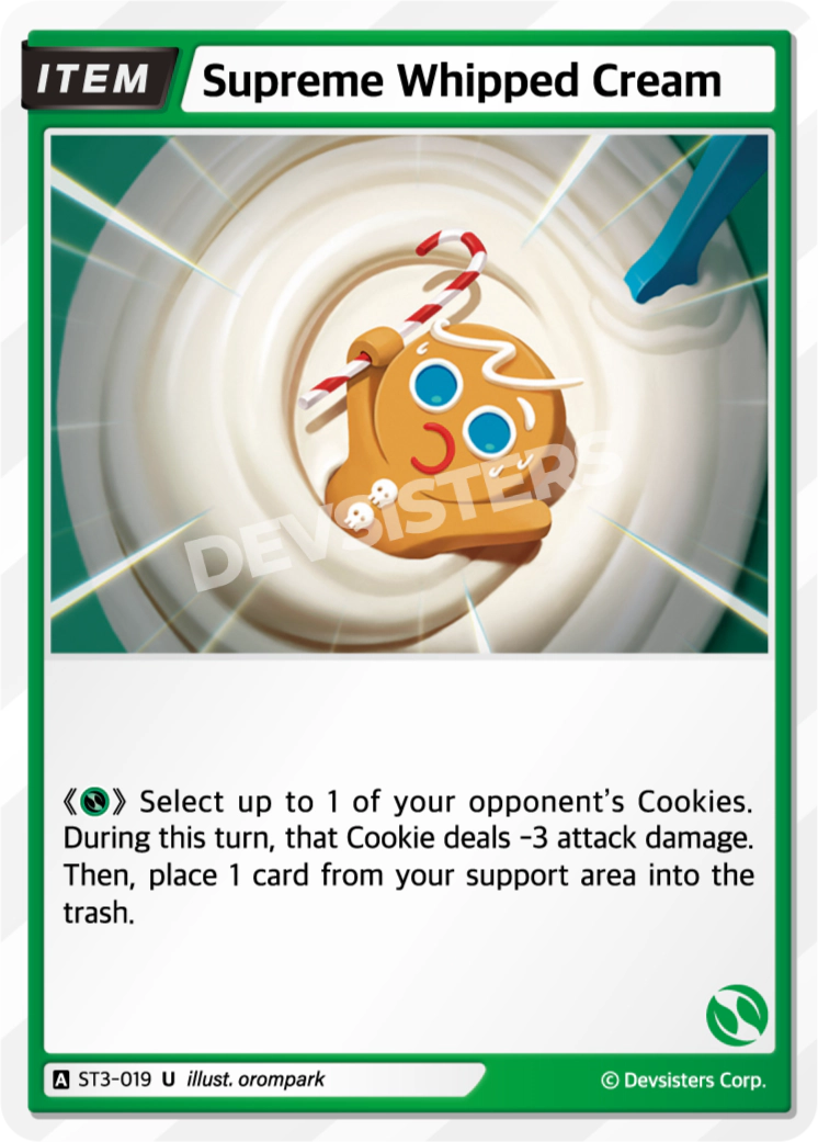 Image for Supreme Whipped Cream (ST3-019) (ST3) - CookieRun: Braverse TCG