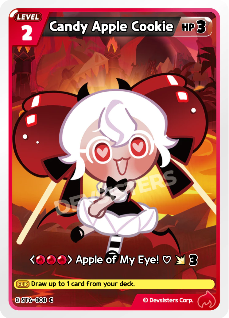 Image for Candy Apple Cookie (ST6-008) (ST6) - CookieRun: Braverse TCG